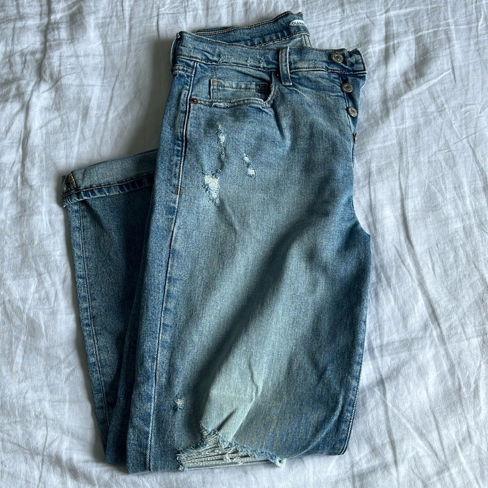 Old navy sky-hi straight extra high rise jeans